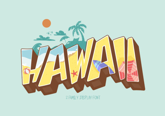 Bring Sunshine to Your Designs with the Hawaii Typeface