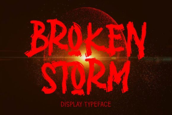 Broken Storm: A Creative Display Font with Quirky Edge
