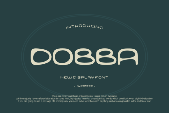 Dobba: A Display Font for Modern, Friendly Branding