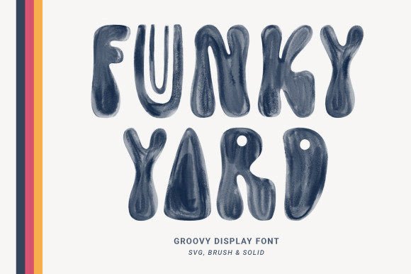 Funky Yard: A Groovy Display Font for Modern Retro Designs