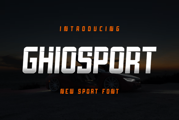 Ghiosport: The Cool, Sporty Display Font for Dynamic Projects