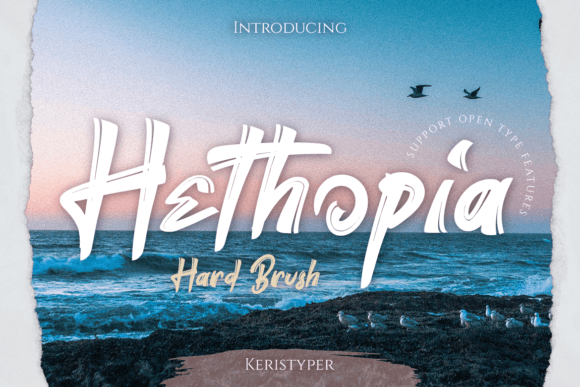 Hethopia: The Bold Brush Font for Impactful Projects
