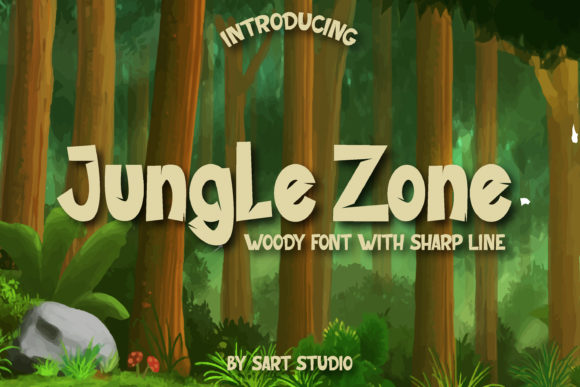 Jungle Zone: The Bold Display Font with a Natural Edge
