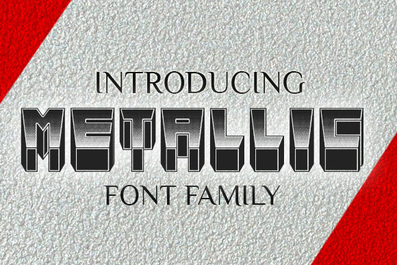 Metallic: The Display Font That Captures Light and Attention