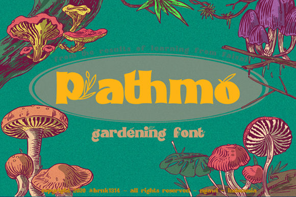 Pathmo: The Bold Display Font with a Floral Edge