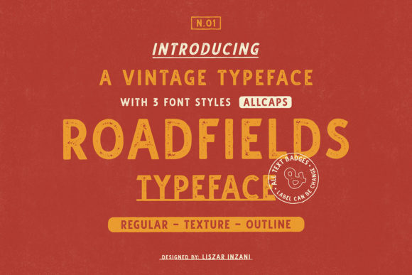 Roadfields: The Bold Display Font for Modern Creators