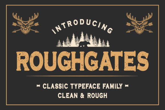 Roughgates: The Bold Display Font That Demands Attention